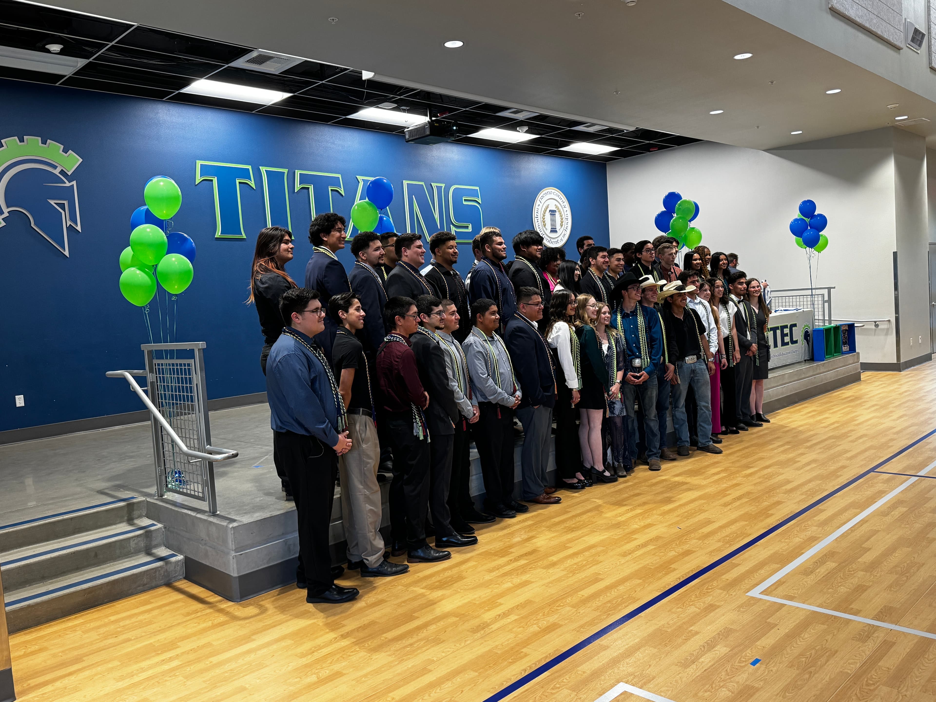 CTEC High School students and educators gathered for a group celebration