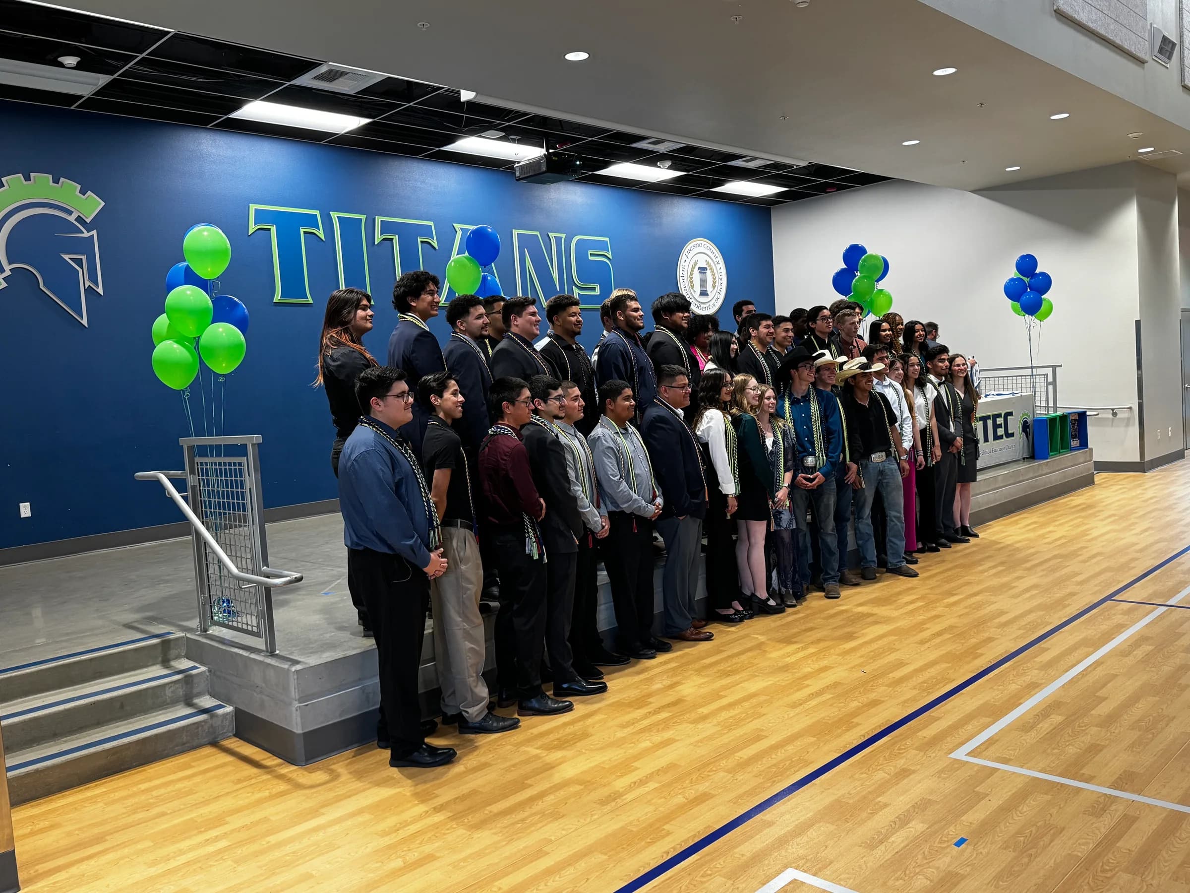 CTEC High School students and educators gathered for a group celebration
