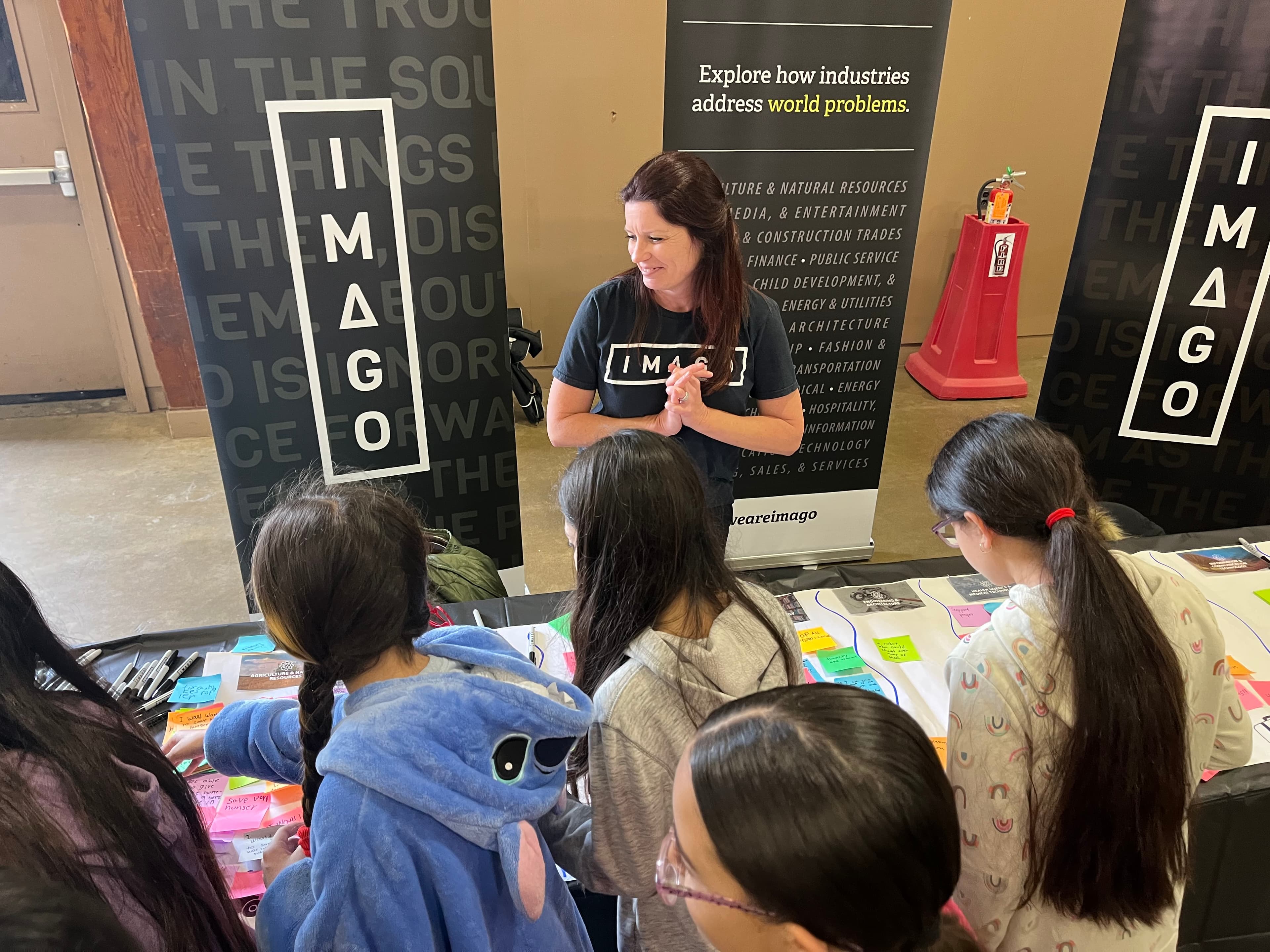 Madera Unified students exploring career pathways during an Imago activity