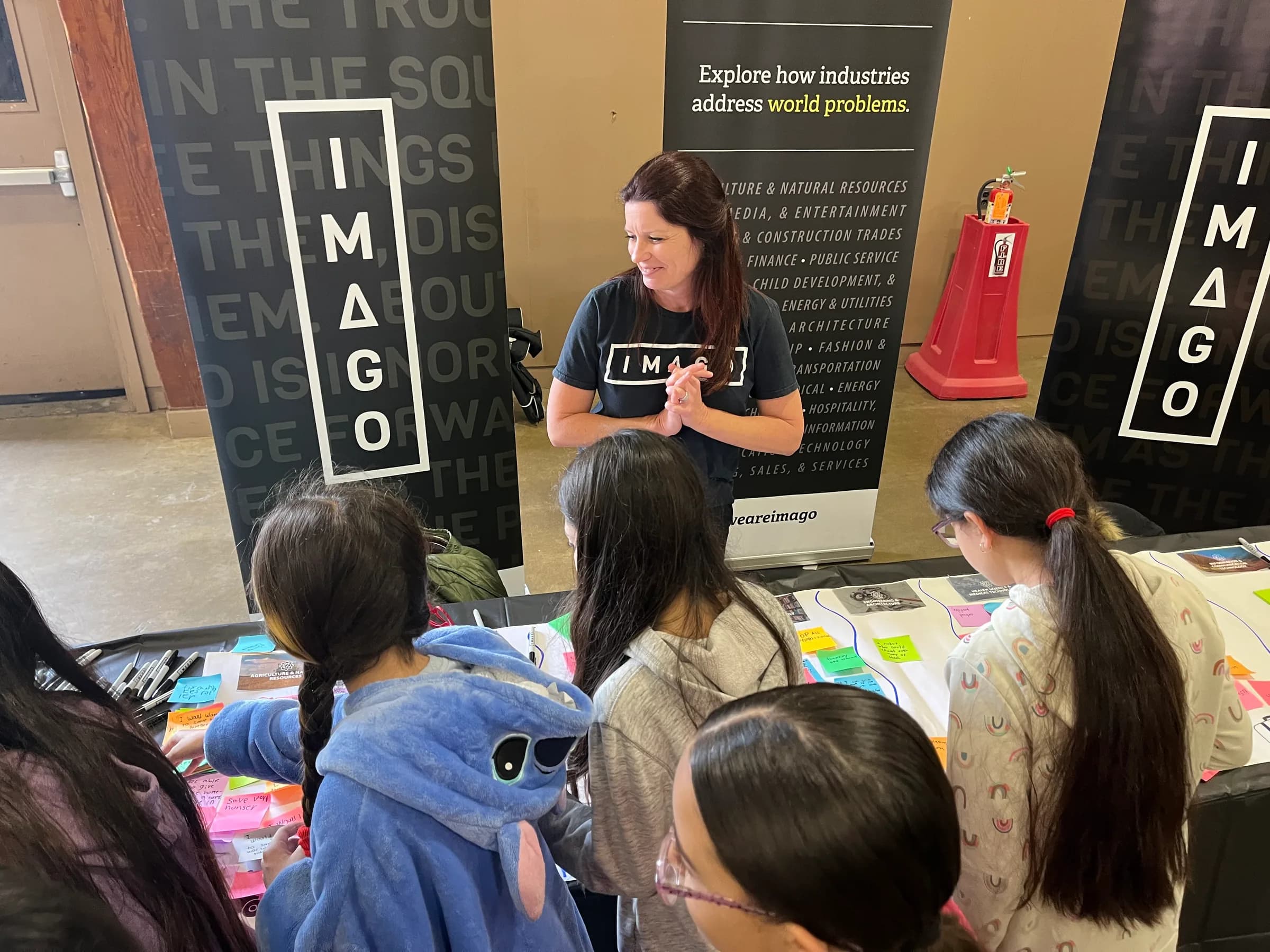 Madera Unified students exploring career pathways during an Imago activity